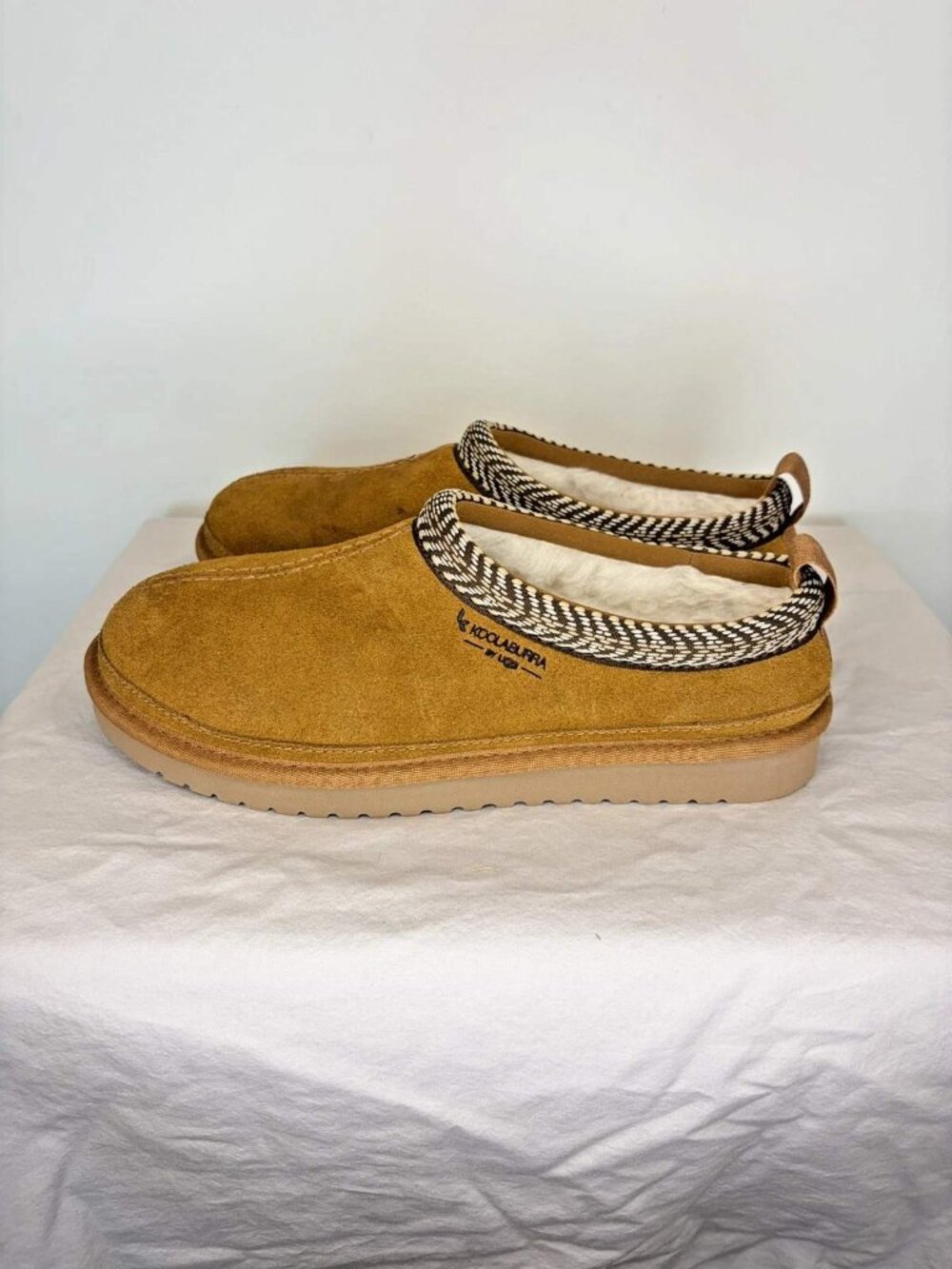 Koolaburra by Ugg Burree Slippers Women's Sz 8 Suede Faux Fur Lining Brown - Picture 4 of 11